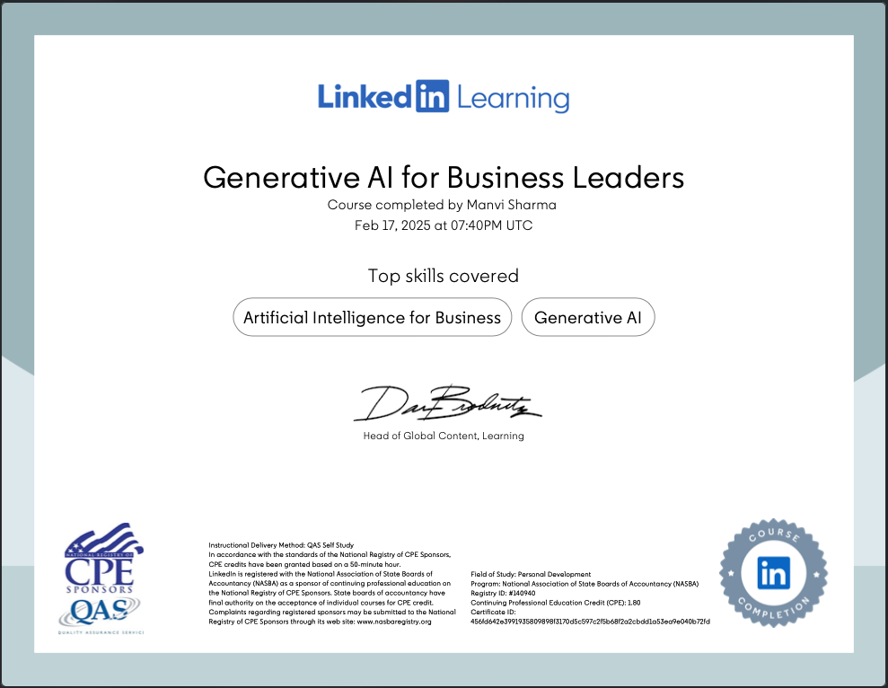 Gen AI for Business leaders